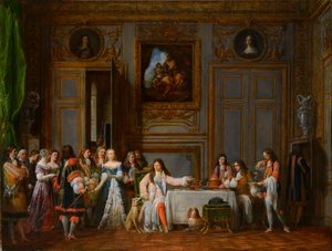 Molière geëerd door Lodewijk XIV, 1824
