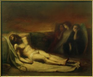 Lichaam van Christus met engelen