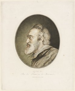 Hendrik IV, koning van Frankrijk en Navarra door Jean Francois Janinet
