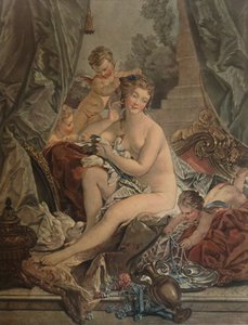 La Toilette De Venus, Venus in bad, 1783, 1913 door Jean Francois Janinet