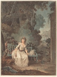 Nina, of De vrouw gek van liefde, 1787 door Jean Francois Janinet