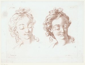 Twee vrouwenhoofden
