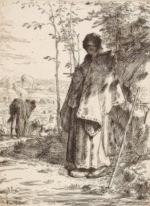 De grote herderin door Jean Francois Millet