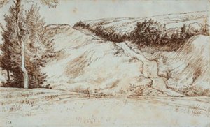 Landschap met helling nabij Vichy