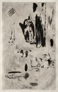 Plaat met schetsen door Jean Francois Millet
