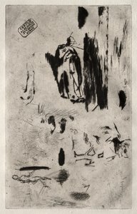 Plaat met Schetsen door Jean Francois Millet