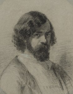 Portret van Narcisse Virgile Diaz de la Peña
