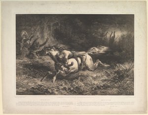 Simon Butler Indian Trails, vol. II, 1852 door Jean Francois Millet
