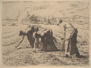 De Arenleesters, c.1855 door Jean Francois Millet