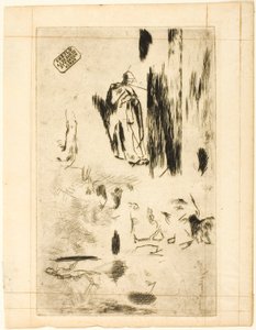 Verschillende Schetsen door Jean Francois Millet
