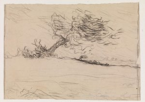 De Windstoot door Jean Francois Millet