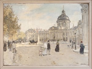 Institut de France in Parijs rond 1898 door Jean Francois Raffaelli