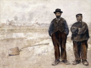 De twee arbeiders door Jean Francois Raffaelli