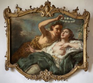 Bacchus en Ariane. Schilderij door Jean Francois de Troy door Jean François de Troy