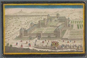 Gezicht op het Château de Vincennes