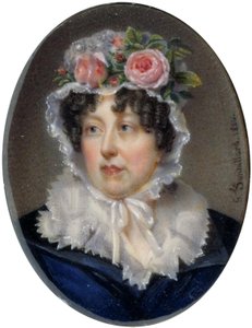 Armband met portret van Lady Susan Murray door Jean François Gérard Fontallard