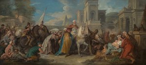 De triomf van Mordechai door Jean François de Troy