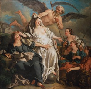 De Tijd onthult de Waarheid, 1733 door Jean François de Troy