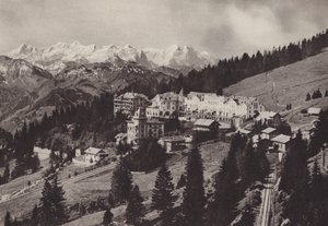 Grand Hotel, Rigi Kaltbad, Aan de Tandradbaan Vitznau Rigi Kulm gelegen door Jean Gaberell