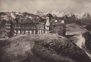 Hotel Rigi Kulm, Uitzicht op de Berner Alpen door Jean Gaberell