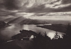 Rigi Kaltbad, avondstemming met uitzicht vanaf Kanzeli door Jean Gaberell