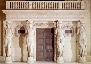 Renaissance architectuur: het balkon van de Cariatides door Jean Goujon