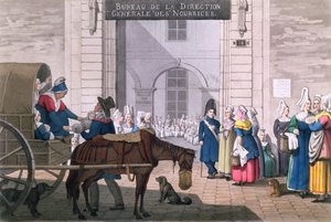 Le Bureau des Nourrices in Parijs, c.1820