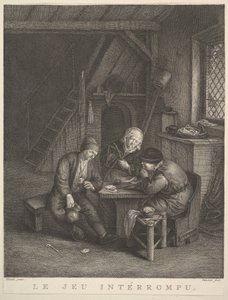 Het Onderbroken Spel Le Jeu interrompu, 1730-68 door Jean Heudelot