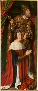 Peter II van Bourbon met Sint Pieter (detail) door Jean Hey