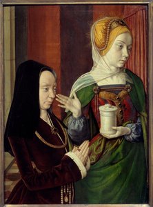 Vermoedelijk portret van Madeleine van Bourgondië, gepresenteerd door Sainte Madeleine