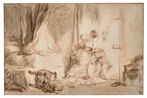 Le Verrou door Jean Honore Fragonard