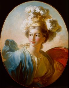 De godin Minerva door Jean Honore Fragonard