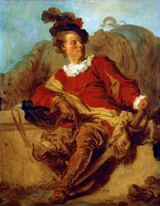 Abt van Saint-Non, gekleed in Spaanse stijl door Jean Honore Fragonard