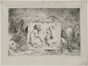 Bacchanalen: De familie van de saters, 1763 door Jean Honore Fragonard
