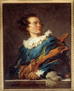 Fantasiefiguur: portret van Abbe Richard de Saint-Non, mecenas, intellectueel en humanist van de Verlichting. Schilderij door Jean Honore Fragonard