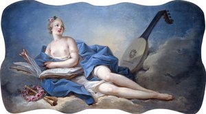Personificatie van muziek door Jean Honore Fragonard