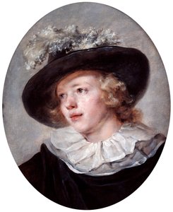 Portret van een jonge man, 18e begin 19e eeuw door Jean Honore Fragonard