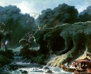 Het feest in Rambouillet of, Het eiland van de liefde, ca. 1770 door Jean Honore Fragonard