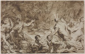 De Begrafenis van Decius Mus door Jean Honore Fragonard