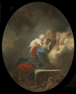 De rust tijdens de vlucht naar Egypte, c.1774 door Jean Honore Fragonard