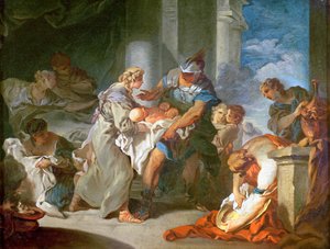 De redding van de baby Pyrrhus