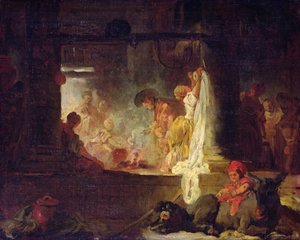 De wasvrouwen, c.1759 door Jean Honore Fragonard