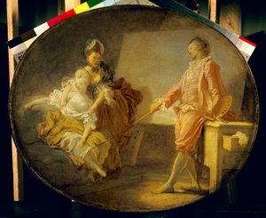 Het begin van het model door Jean Honore Fragonard