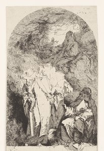 Verheerlijking van Maria door Jean Honore Fragonard