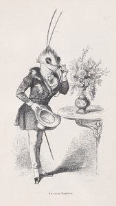Een Oude Vlinder uit Scènes uit het Privé- en Openbare Leven van Dieren, ca. 1837-47 door Jean Ignace Isidore Gérard