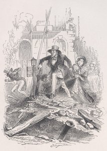 Niet alleen kan de Parijzenaar een versterkende oefening doen, maar hij verwerft ook de veiligheid o..., 1843 door Jean Ignace Isidore Gérard