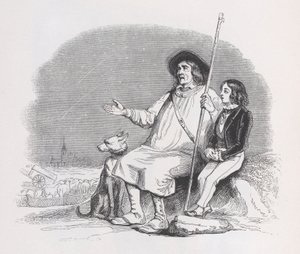 Vallende sterren uit De volledige werken van Béranger door Jean Ignace Isidore Gérard