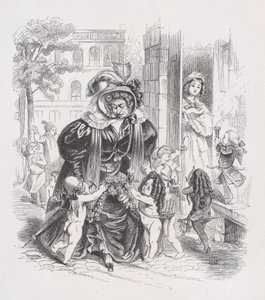 De arme Putti uit Het volledige werk van Béranger, 1836 door Jean Ignace Isidore Gérard