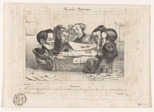 Karikatuur van Franse censoren