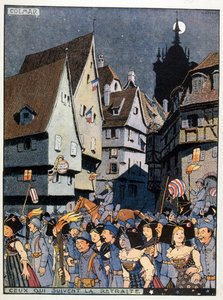 Franse vieringen ter gelegenheid van de terugkeer van de Elzas naar Frankrijk door Jean Jacques Waltz